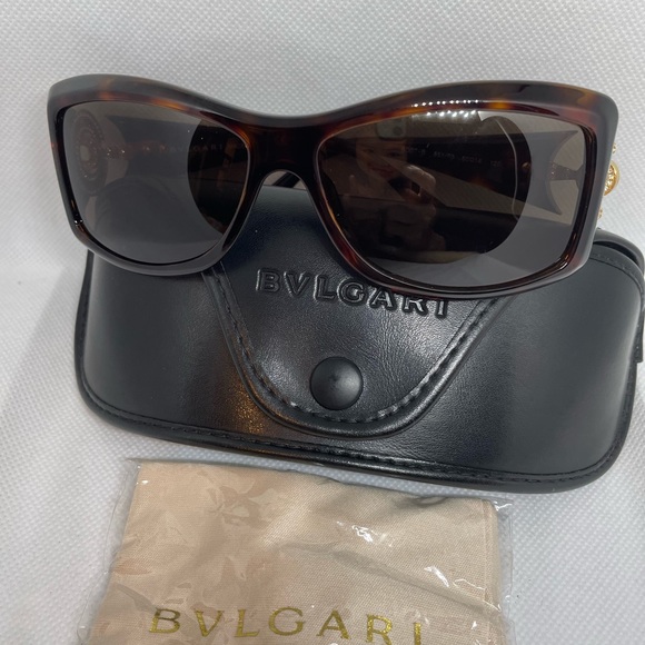 BVLGARI Accessories - Bulgarian Women’s  Swarovski Crystal Sunglasses 8097-B 851/73 Made In Italy